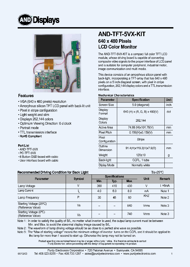 AND-TFT-5VX-KIT_4749545.PDF Datasheet