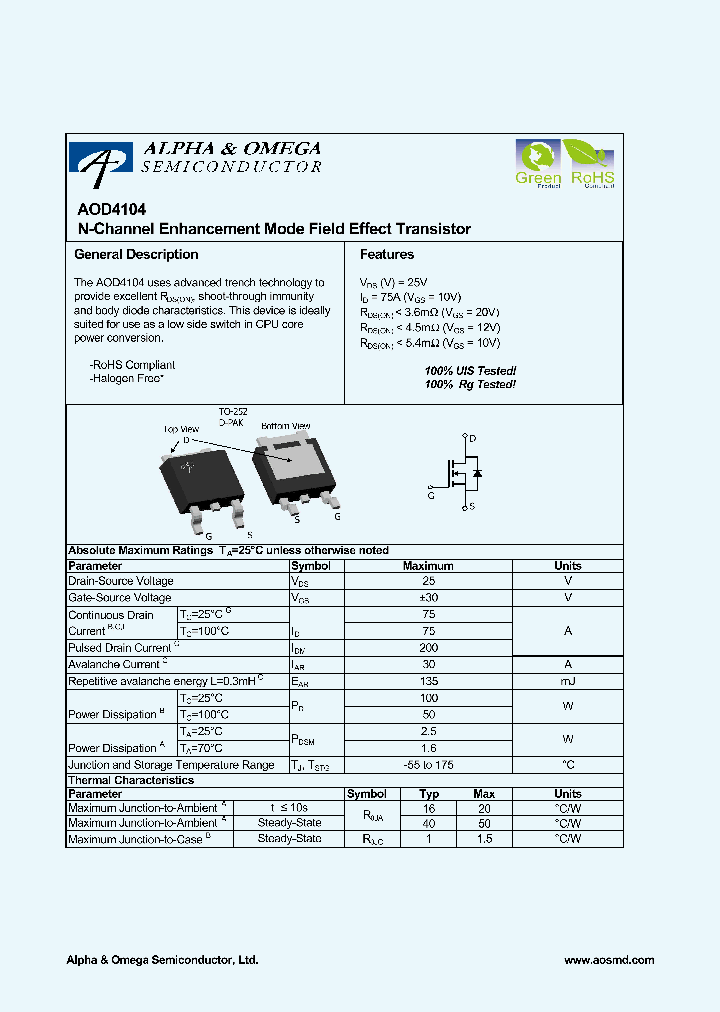 AOD4104_4897793.PDF Datasheet