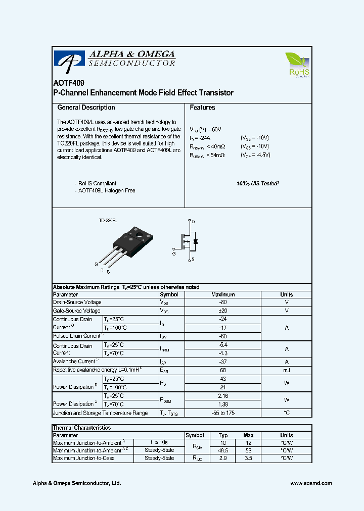 AOTF409_4825729.PDF Datasheet