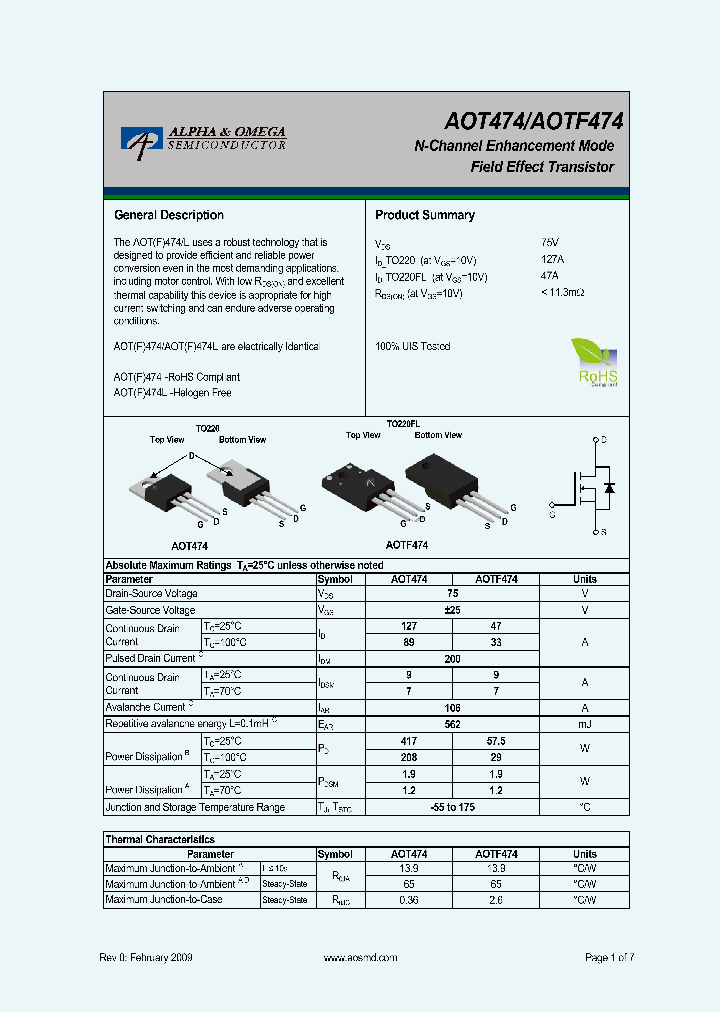 AOTF474_4825731.PDF Datasheet