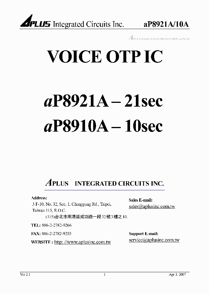AP8921A_4456297.PDF Datasheet