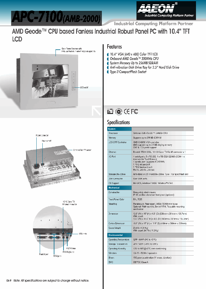 APC-7100_4582604.PDF Datasheet