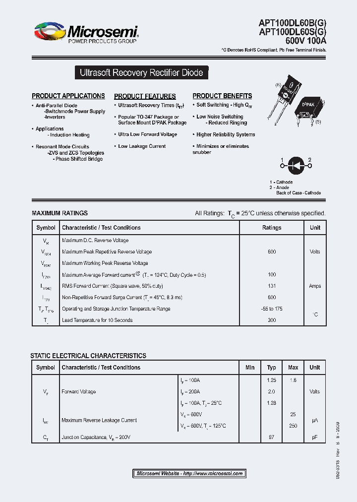 APT100DL60B_4538691.PDF Datasheet