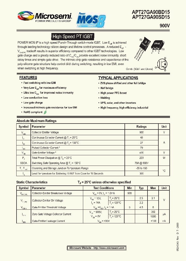 APT27GA90BD15_4703090.PDF Datasheet