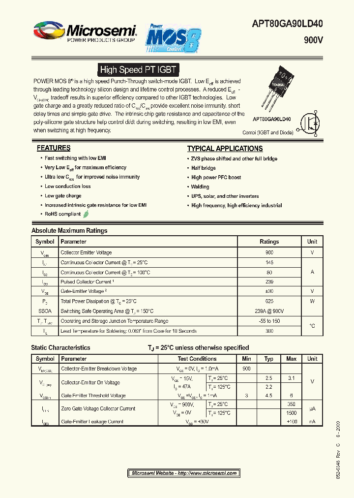 APT80GA90LD40_4703093.PDF Datasheet