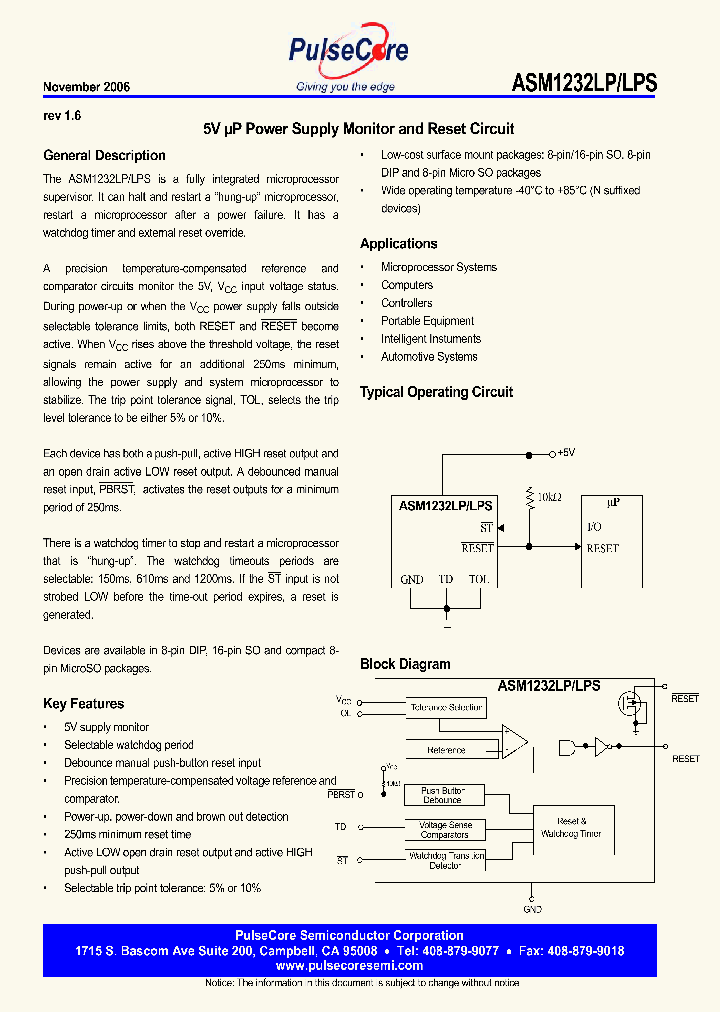 ASM1232LPS_4601529.PDF Datasheet