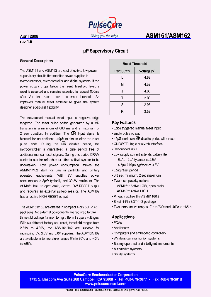 ASM162JCUST_4465867.PDF Datasheet