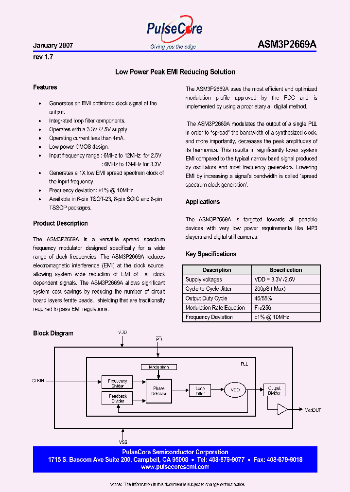ASM3P2669A_4460216.PDF Datasheet