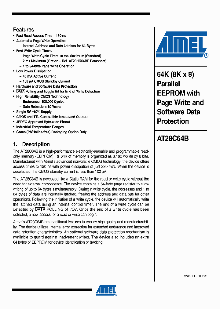 AT28C64B09_4639290.PDF Datasheet