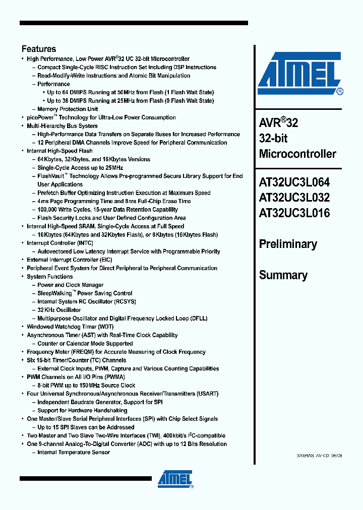 AT32UC3L016_4611735.PDF Datasheet