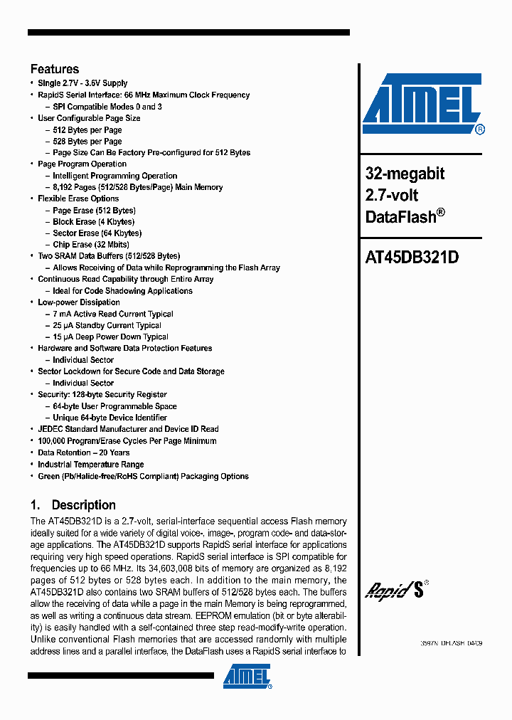 AT45DB321D-CU_4613806.PDF Datasheet