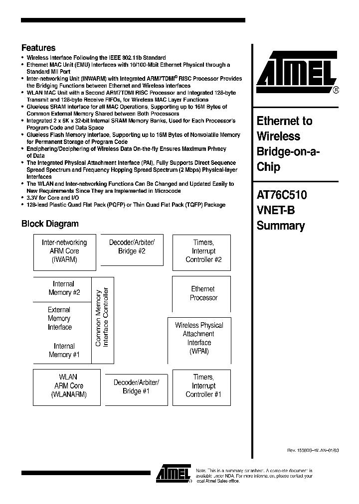 AT76C510_4272387.PDF Datasheet