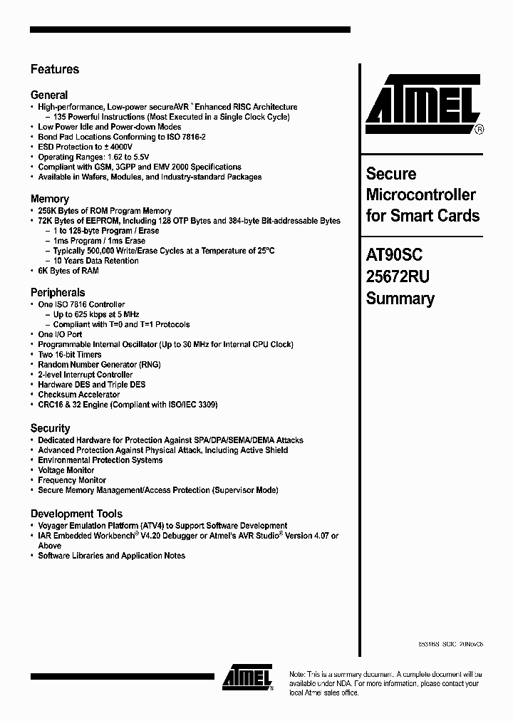 AT90SC25672RU_4647299.PDF Datasheet