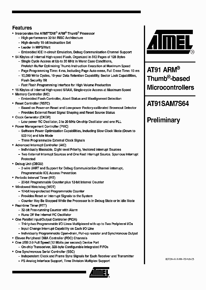 AT91SAM7S6405_4598689.PDF Datasheet