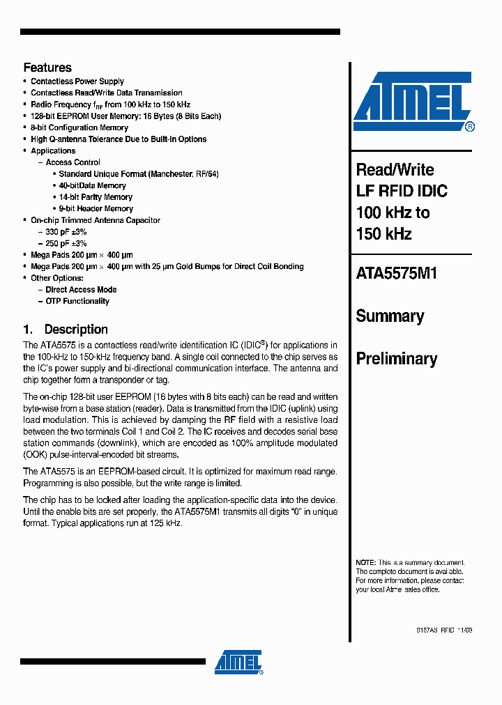 ATA5575M1_4554075.PDF Datasheet