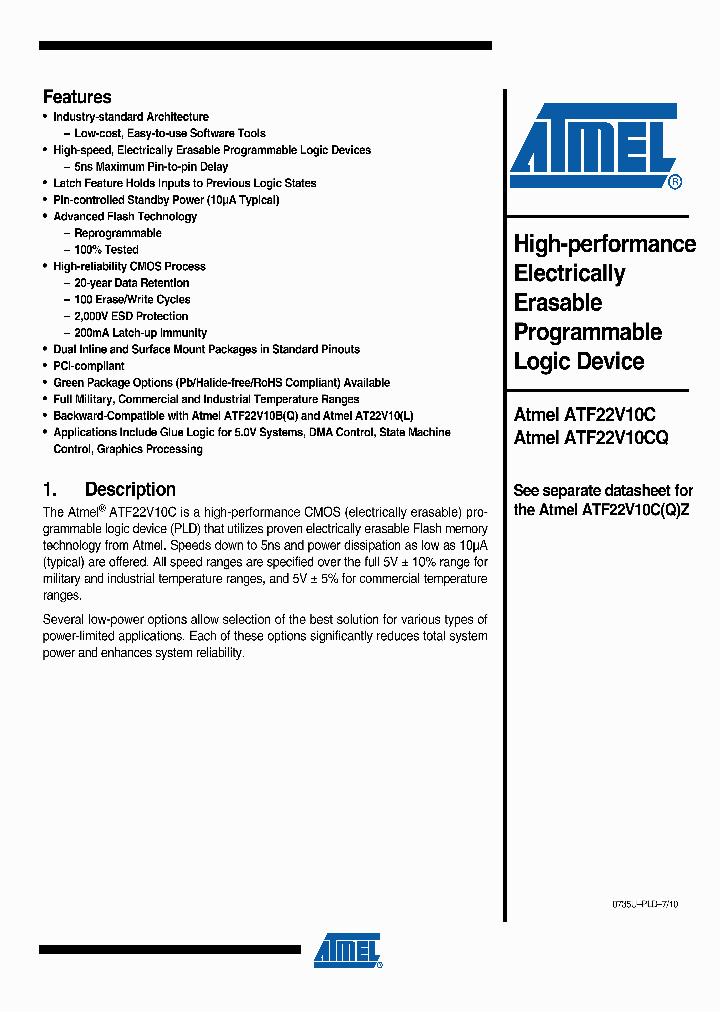 ATF22V10C10_4863193.PDF Datasheet