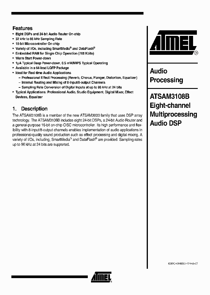 ATSAM3108B_4452090.PDF Datasheet