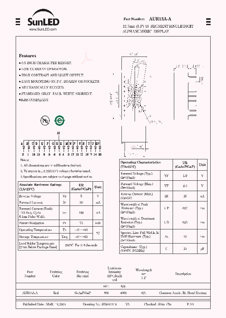 AUR13A-A_4265484.PDF Datasheet