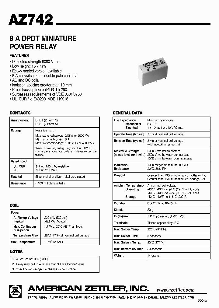 AZ742_4426589.PDF Datasheet