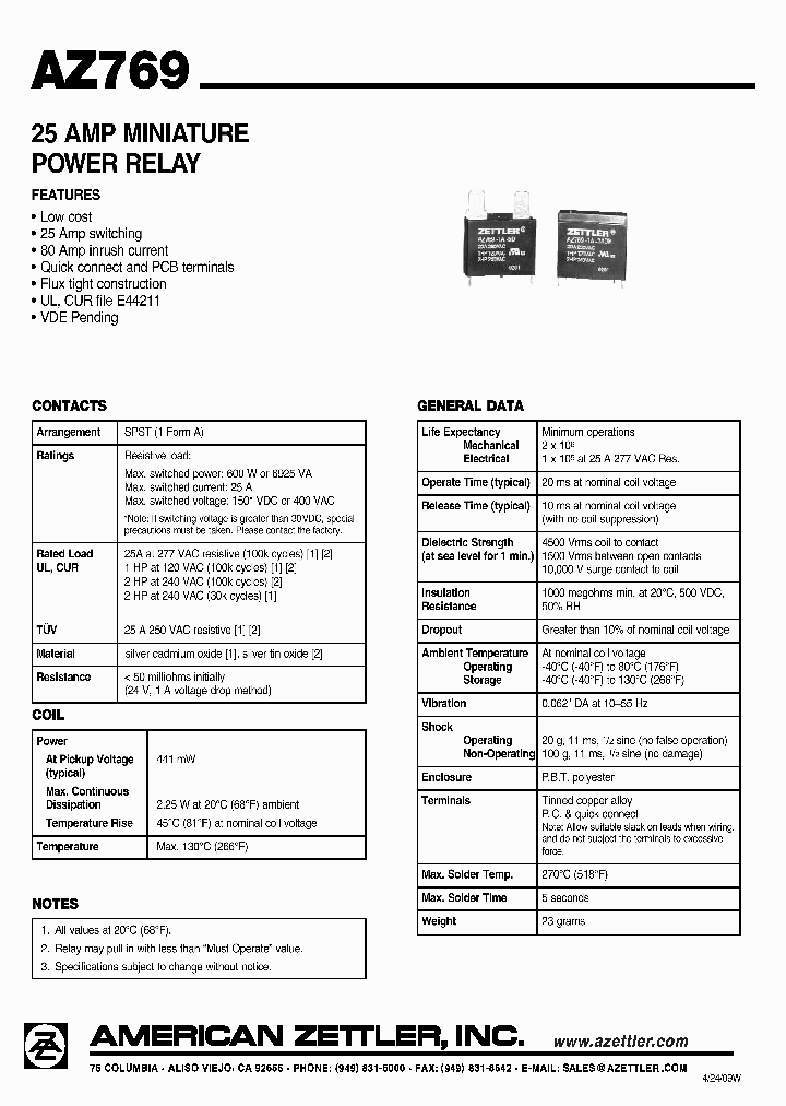 AZ769_4464138.PDF Datasheet
