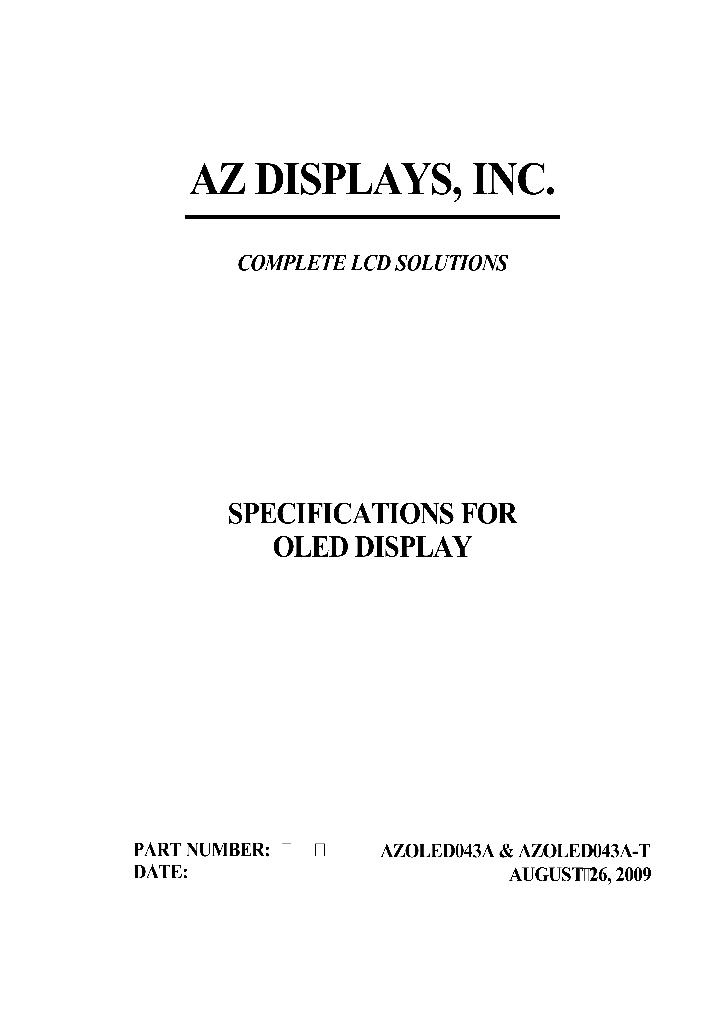 AZOLED043A_4648399.PDF Datasheet