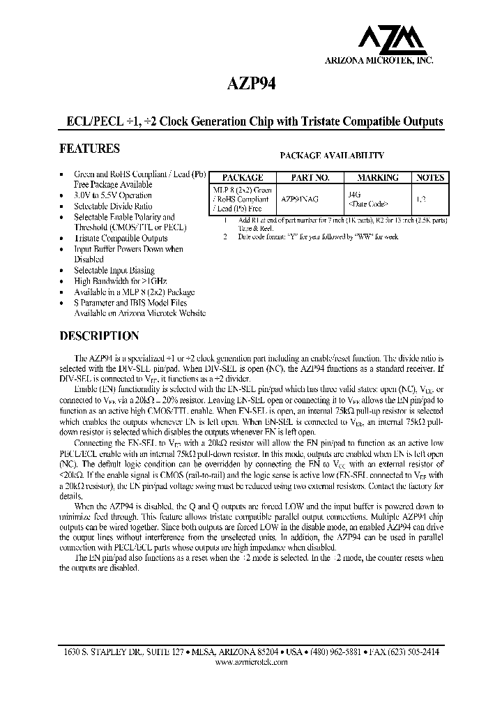 AZP94_4701398.PDF Datasheet