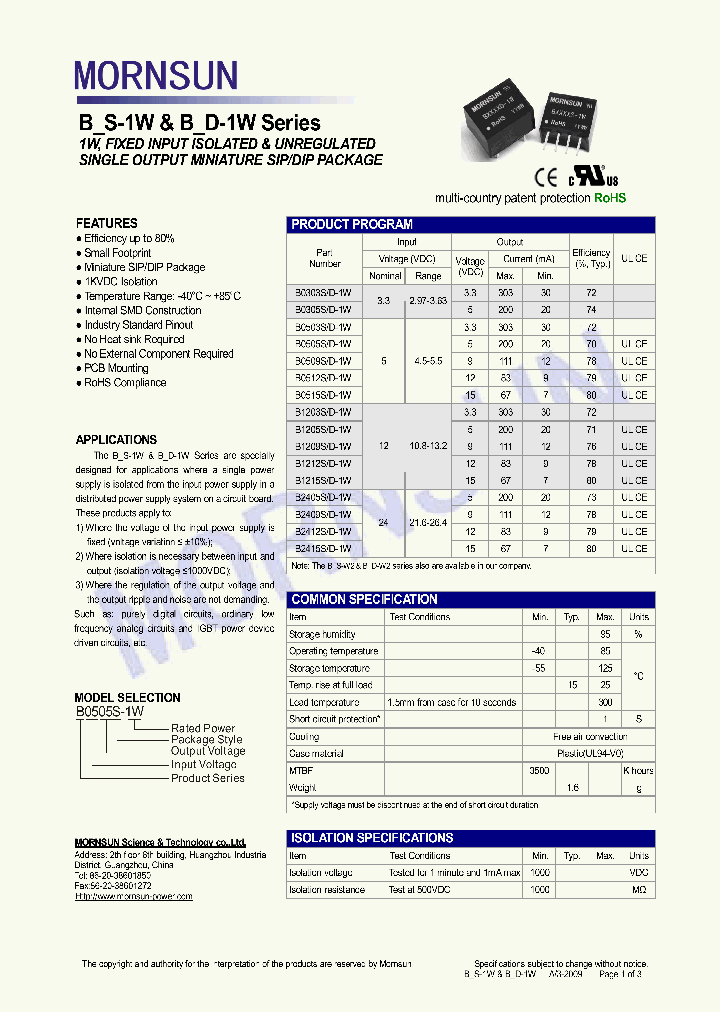 B2409SD-1W_4661031.PDF Datasheet