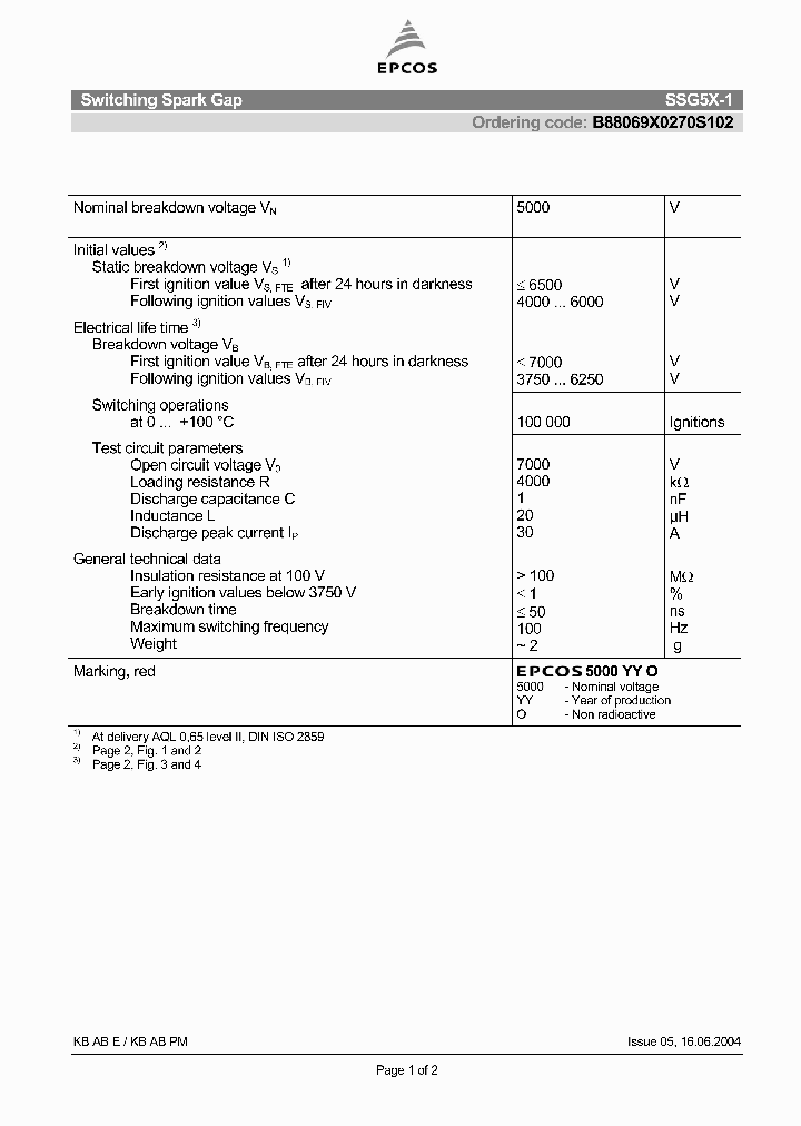 B88069X0270S102_4520503.PDF Datasheet