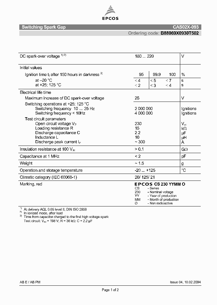 B88069X0930T502_4777150.PDF Datasheet