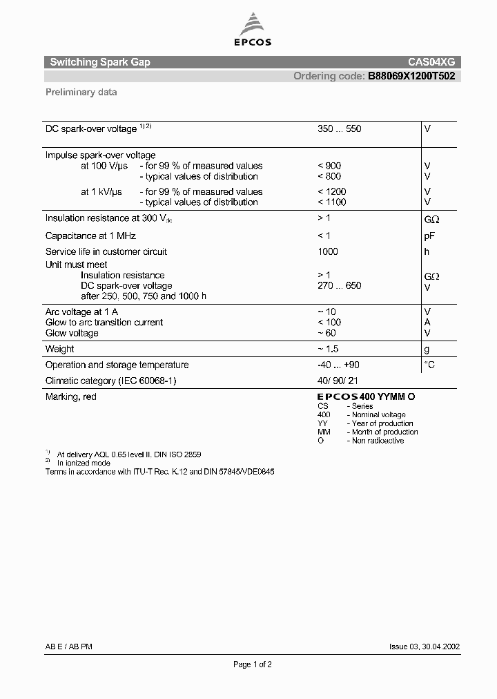 B88069X1200T502_4777152.PDF Datasheet