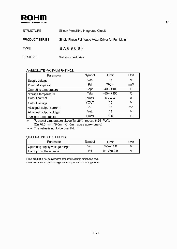BA6906F1_4560143.PDF Datasheet