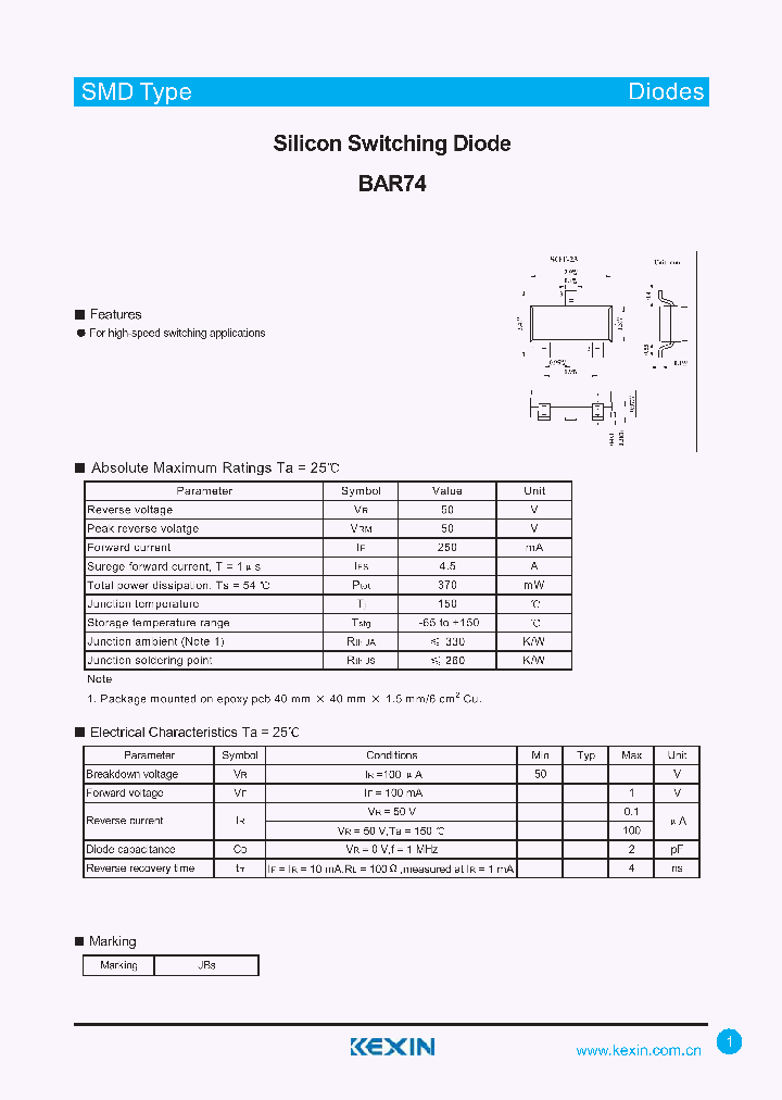 BAR74_4417519.PDF Datasheet