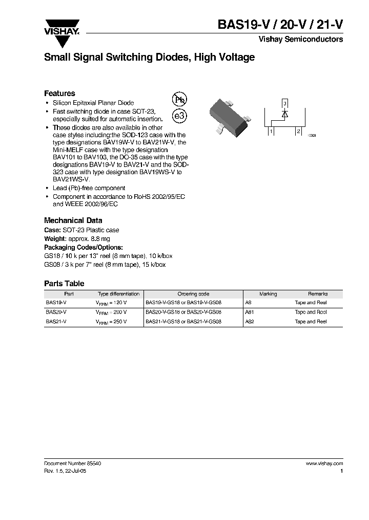 BAS20-V_4311860.PDF Datasheet