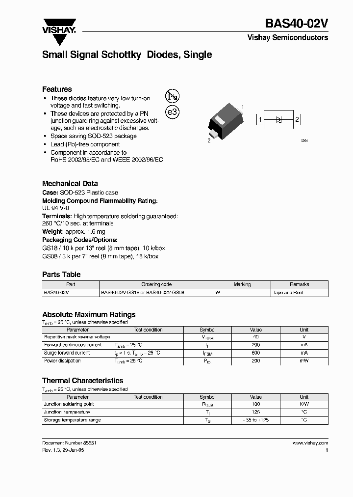 BAS40-02V05_4513429.PDF Datasheet