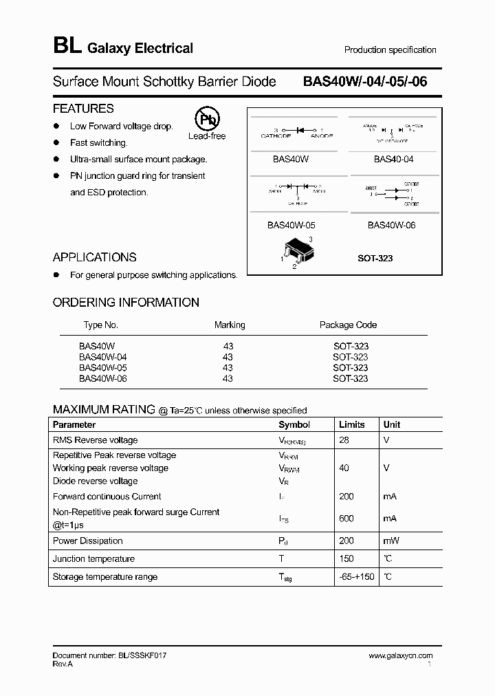 BAS40W_4789553.PDF Datasheet