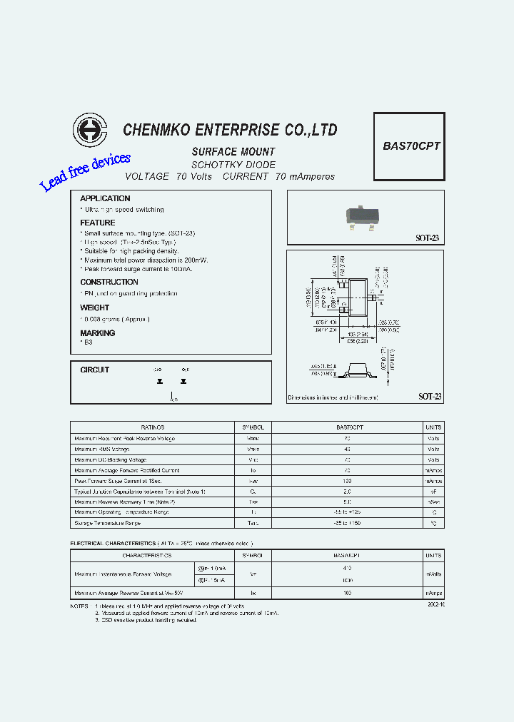 BAS70CPT_4644333.PDF Datasheet