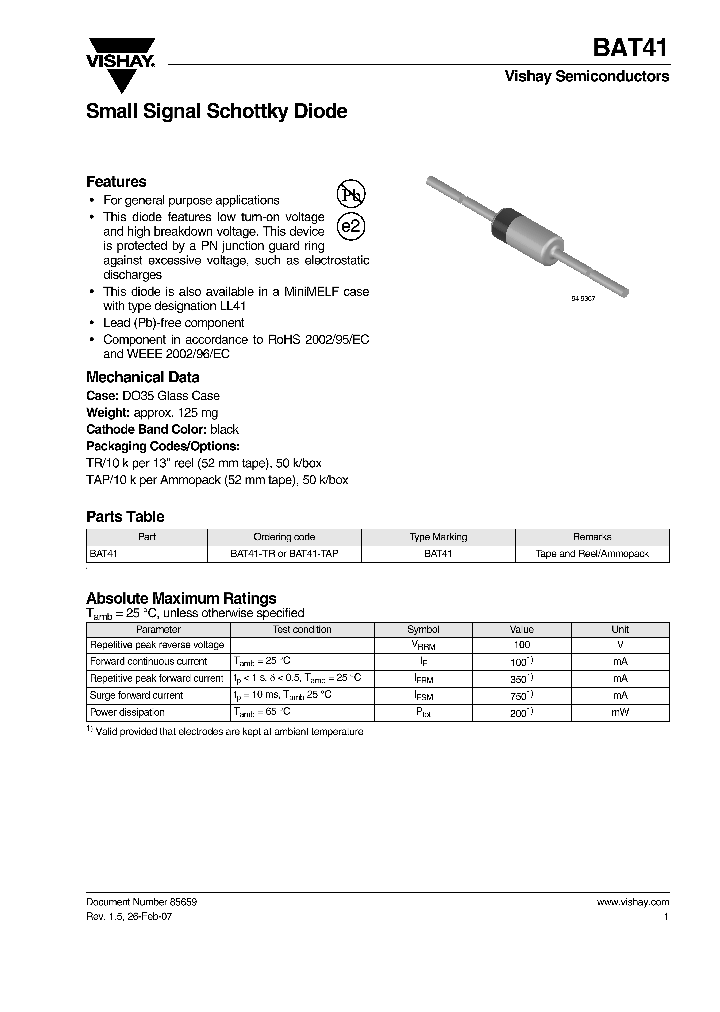 BAT41-TAP_4391186.PDF Datasheet
