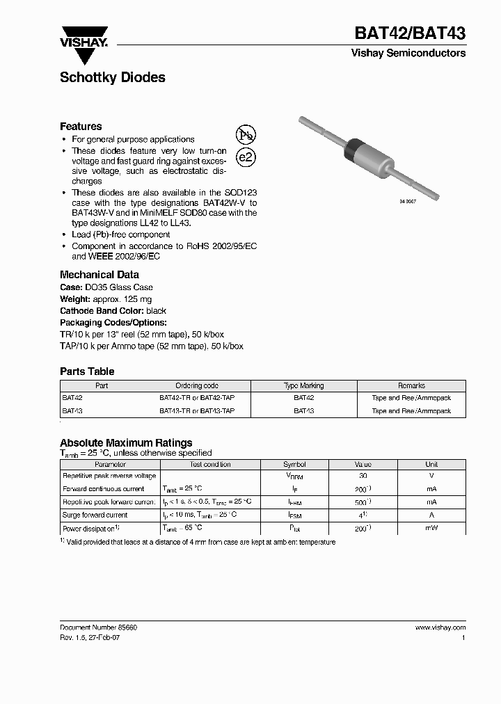 BAT43_4264809.PDF Datasheet