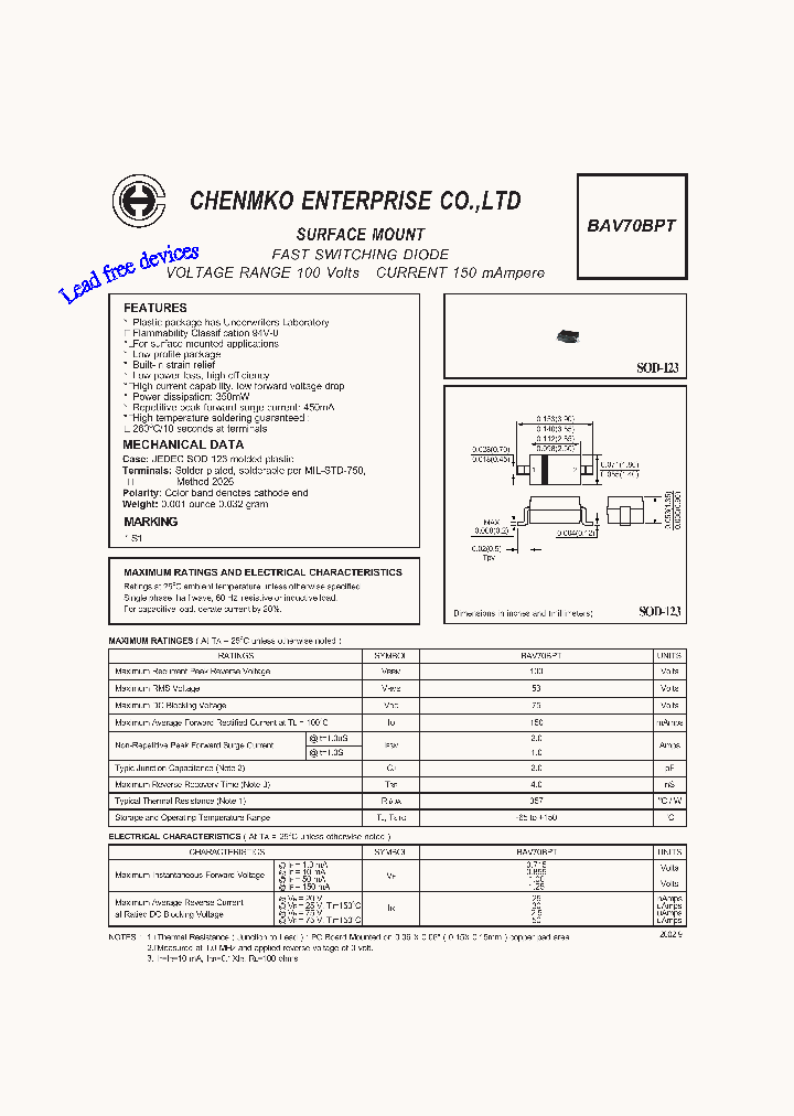 BAV70BPT_4848596.PDF Datasheet