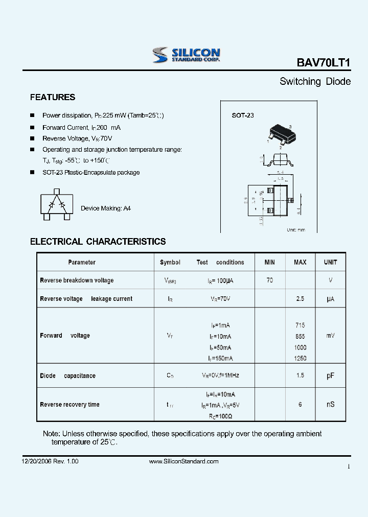 BAV70LT1_4610910.PDF Datasheet