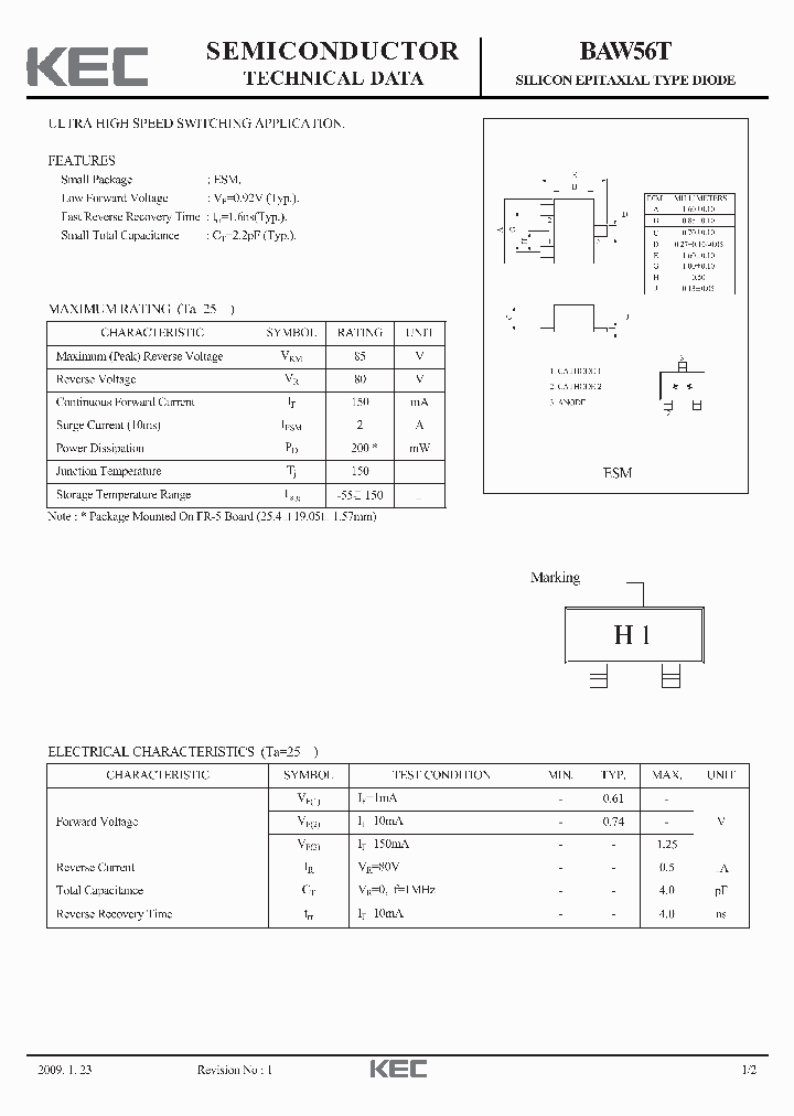 BAW56T_4561248.PDF Datasheet