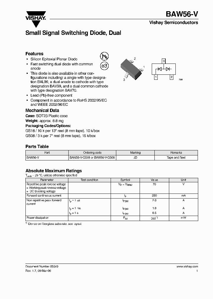BAW56-V_4417498.PDF Datasheet