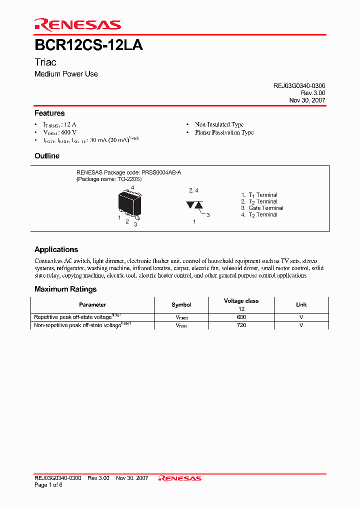 BCR12CS-12LA_4319972.PDF Datasheet