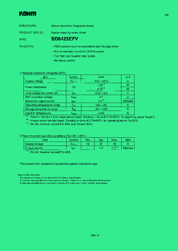 BD6425EFV_4702636.PDF Datasheet