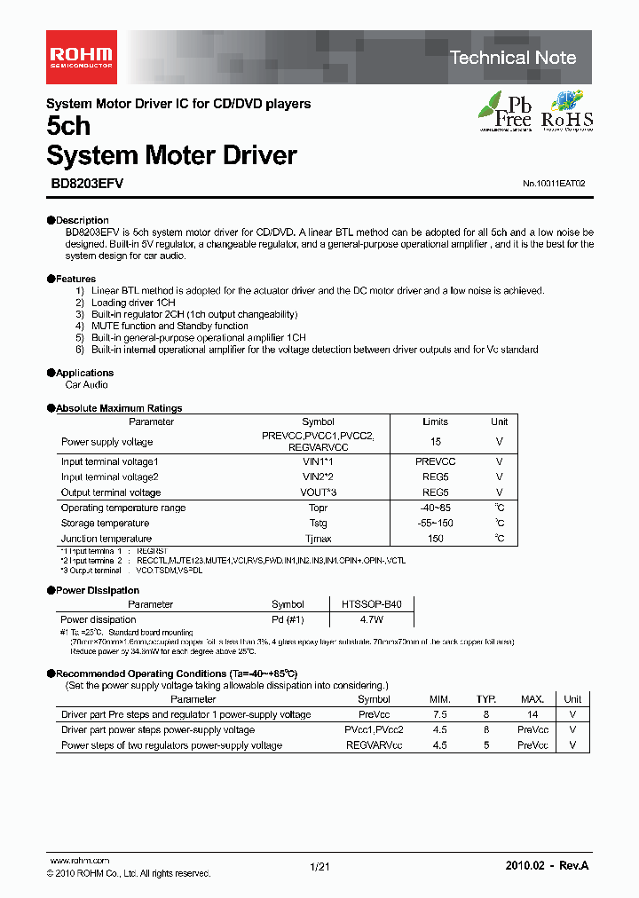 BD8203EFV_4600502.PDF Datasheet