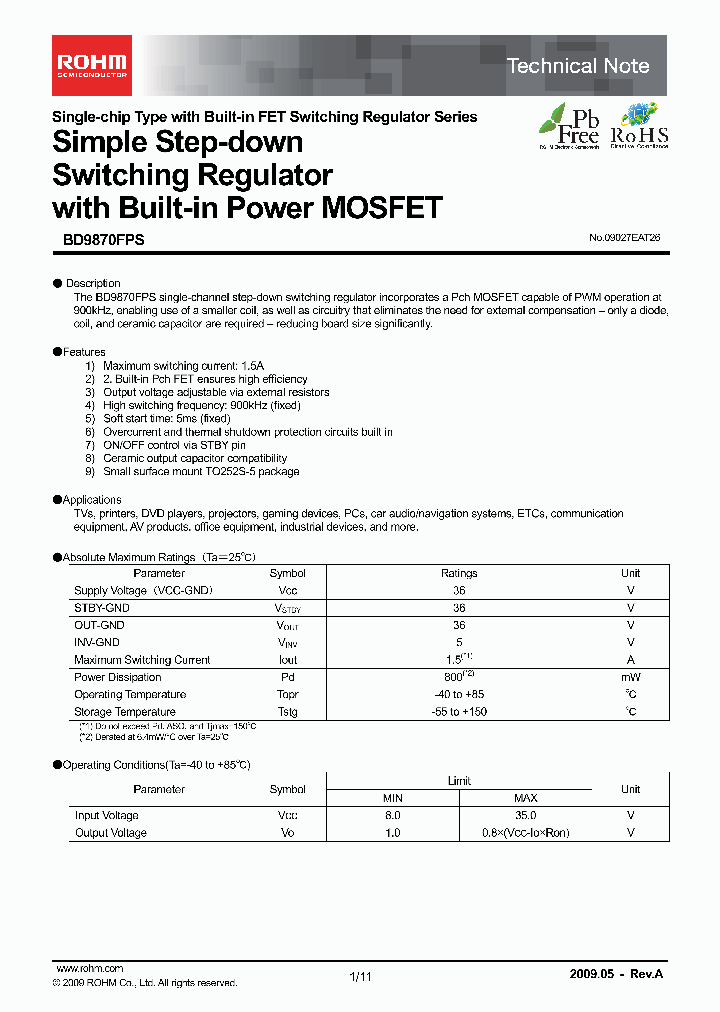 BD9870FPS-E2_4564039.PDF Datasheet