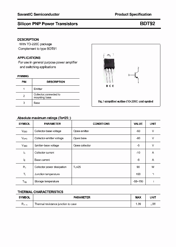 BDT92_4451702.PDF Datasheet