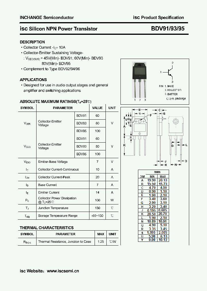 BDV91_4437183.PDF Datasheet