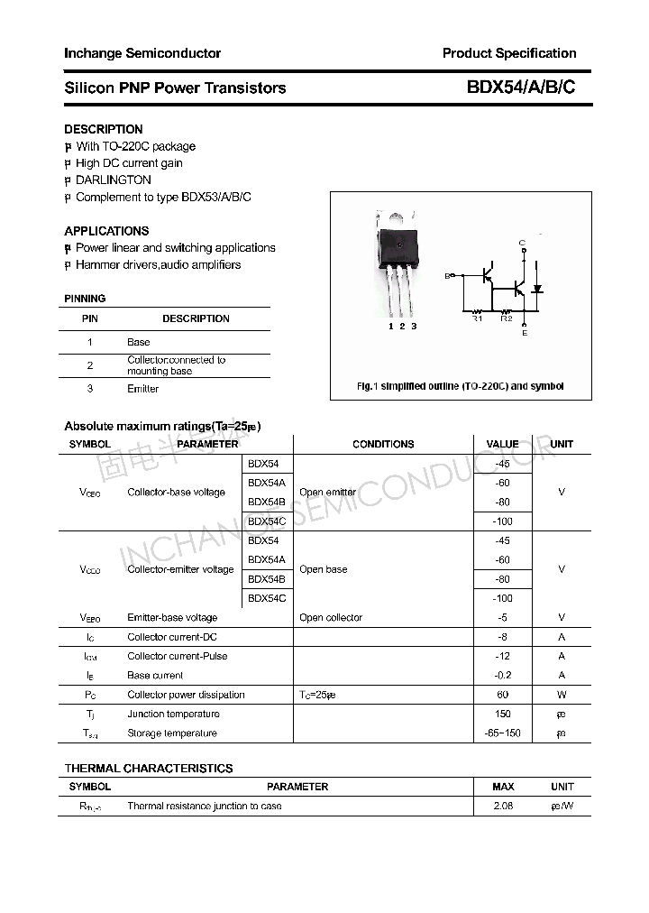 BDX54_4454086.PDF Datasheet