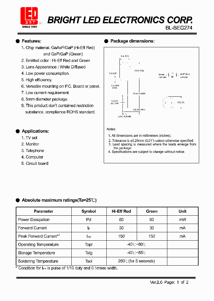 BL-BEG274_4180778.PDF Datasheet
